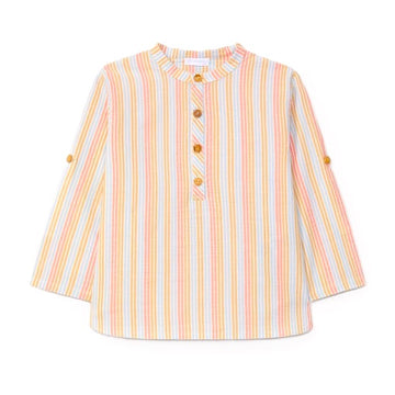 T-shirt serafina a righe Laranjinha