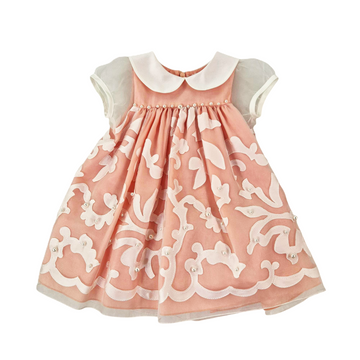 Abito neonata organza e perline Lesy
