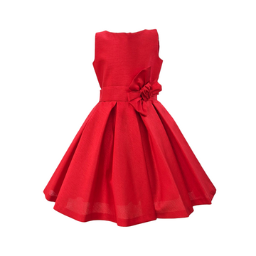 Abito Bimba in shantung scollo a cuore