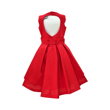 Abito Bimba in shantung scollo a cuore