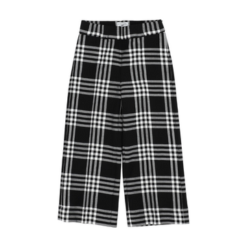 Pantaloni Flare check tartan