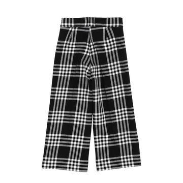 Pantaloni Flare check tartan