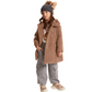 Pantalone Bimba flanella cargo tasche