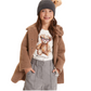 Pantalone Bimba flanella cargo tasche