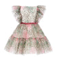 Vestito Party in tulle e stampe di rose