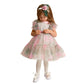 Vestito Party in tulle e stampe di rose