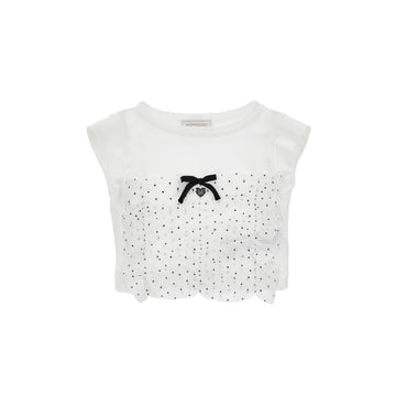 T-shirt Bambina con decorazioni in tulle