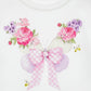 T-shirt Bimba in cotone stampa Farfalle