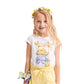 T-shirt Bambina in jrsey carretto di limoni