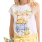 T-shirt Bambina in jrsey carretto di limoni