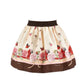 Gonna Bimba Gabardina Farfalle e Rose