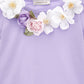 T-shirt jersey con fiori