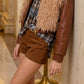 Shorts Bambina in velluto raso