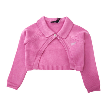Cardigan Bambina in maglia con collo