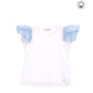 T-shirt con volant a bacchettina Monnalisa