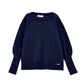 Pull bimba misto lana con polsini alti