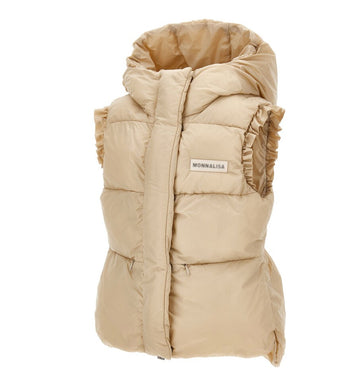 Gilet Bimba con cappuccio imbottito leggero