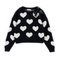 Maglione Bimba cuore con fiocco