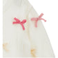 Cardigan Bimba con fiocchi