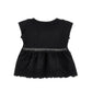 T-shirt Bimba in cotone e pizzo sangallo