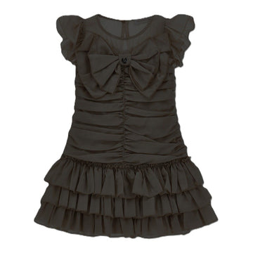 Abito Bambina plissettato con fiocco
