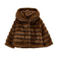 Pelliccia Peluche Bambina Hoodie
