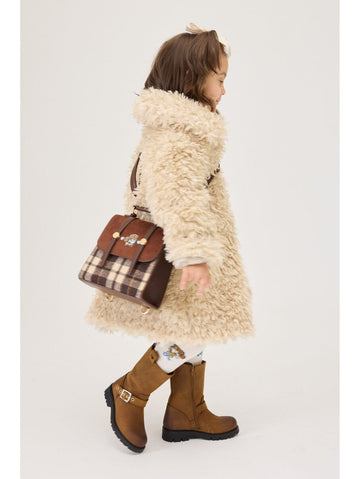 Cappotto Bimba Peluche Teddy Coat