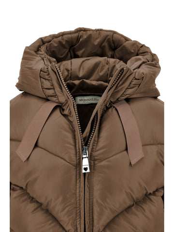 Piumino Bimba Bomber con cappuccio