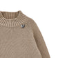 Maglione Bimba basic cotone e lana