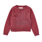 Maglione Bimba Fiori in 3D mix wool