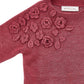 Maglione Bimba Fiori in 3D mix wool