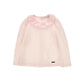 Maglietta jersey Bimba con colletto a balze