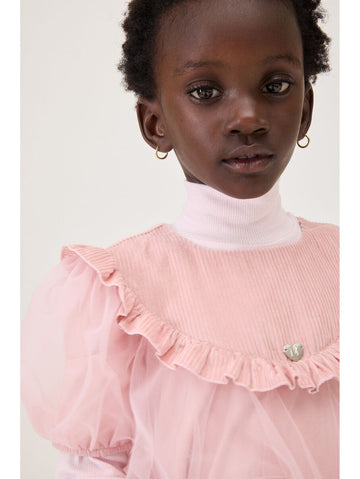 Abito Bimba party in Tulle Rouches