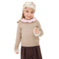 Maglione Bimba basic cotone e lana