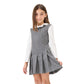 Maglietta jersey Bimba con colletto a balze