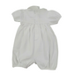 Pagliaccetto in cotone ricamo punto smock