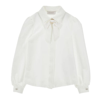 Camicia Bambina Fiocco Perle