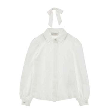 Camicia Bambina Fiocco Perle