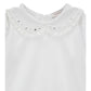 T-Shirt Bimba con colletto cuori strass