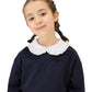 T-Shirt Bimba con colletto cuori strass