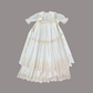 Abito lungo Battesimo organza e tulle ricamato