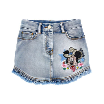 Gonna mini denim Minnie Monnalisa