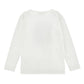 T-shirt bimba in jersey di cotone stampa fiocco