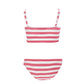 Bikini bimba a righe con cuore