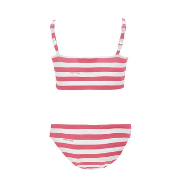 Bikini bimba a righe con cuore