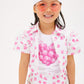 T-shirt bimba in jersey tennis