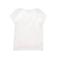 T-shirt in cotone bicolor con strass