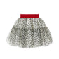 Gonna bimba in tulle animalier