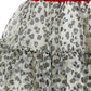 Gonna bimba in tulle animalier