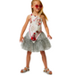 Gonna bimba in tulle animalier